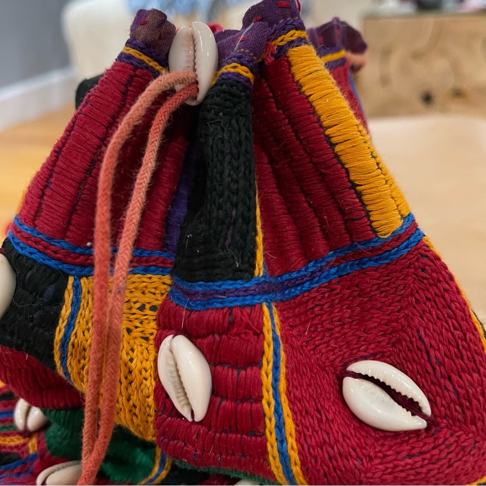 Colorful Patchwork Drawstring Bag - image 2